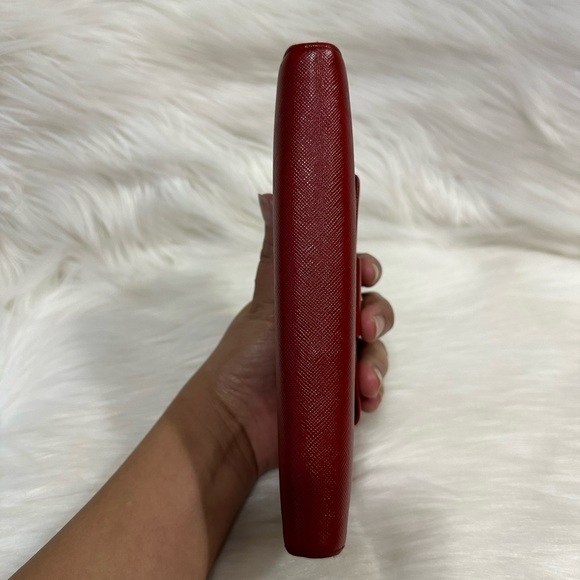 Authentic Prada Continental Wallet Red - Picture 9 of 11